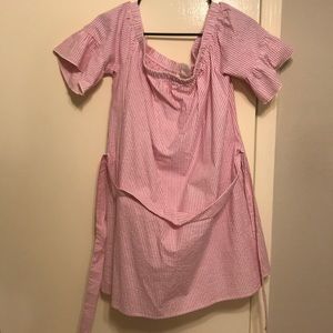 Pink sear-sucker dress